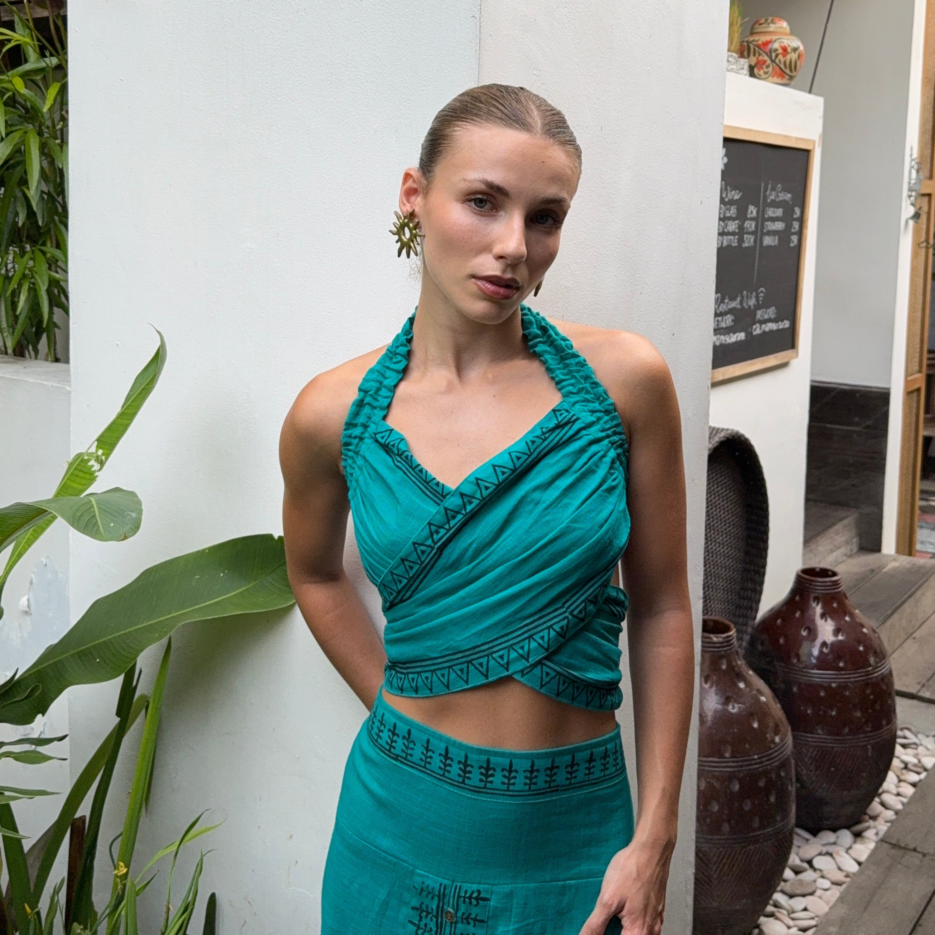 Top Multi Turquesa