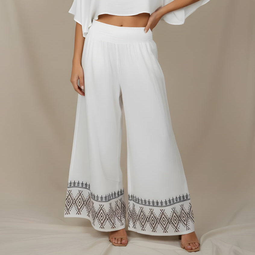 Pantalón Recto Blanco