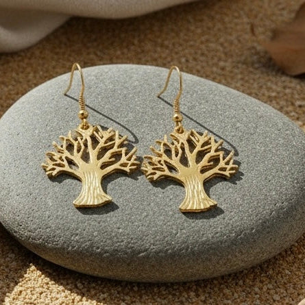 Pendientes Tree Dorados