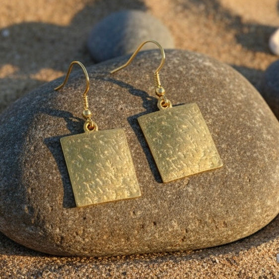 Pendientes Huella Dorado