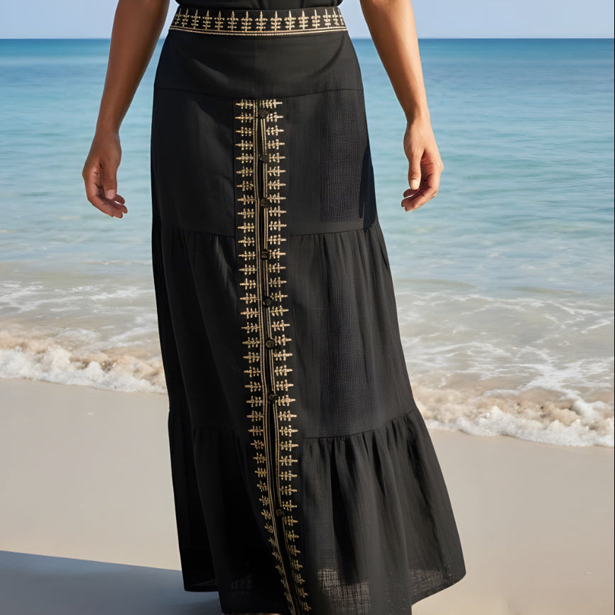 Falda Algodón Negra