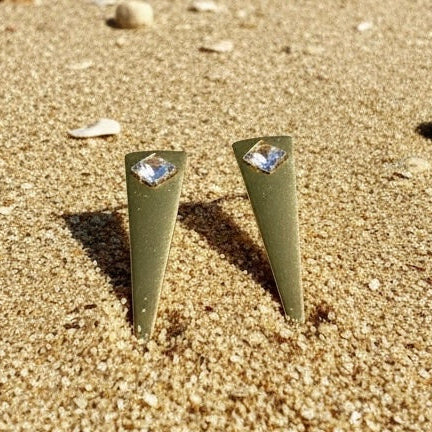 Pendientes Prisma Dorados