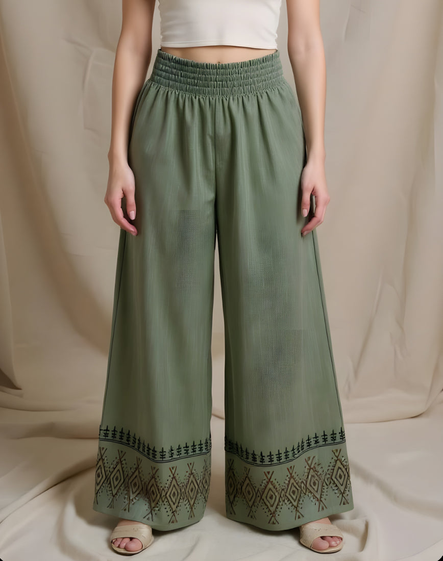 Pantalón Recto Oliva