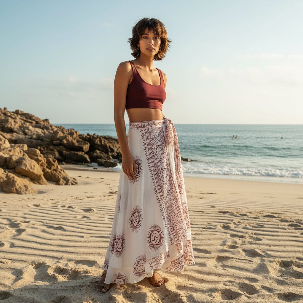 Falda Reversible Blanca