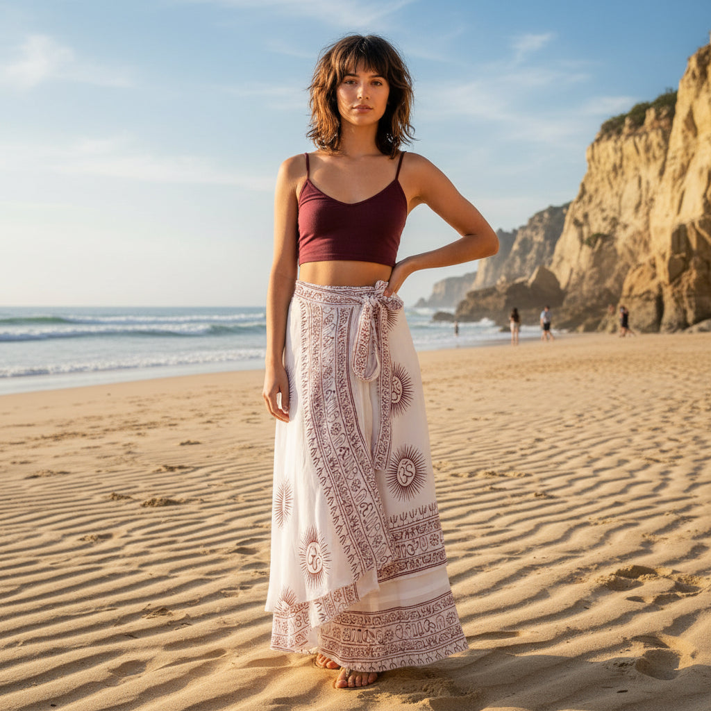 Falda Reversible Blanca