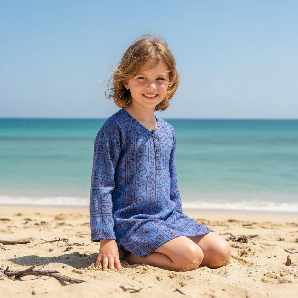 Kurta Denim de Niños. (Recomendamos pedir una talla más).