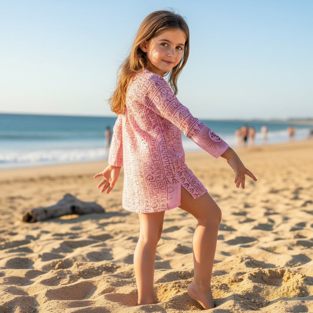 Kurta Rosa de Niños. (Recomendamos pedir una talla más).
