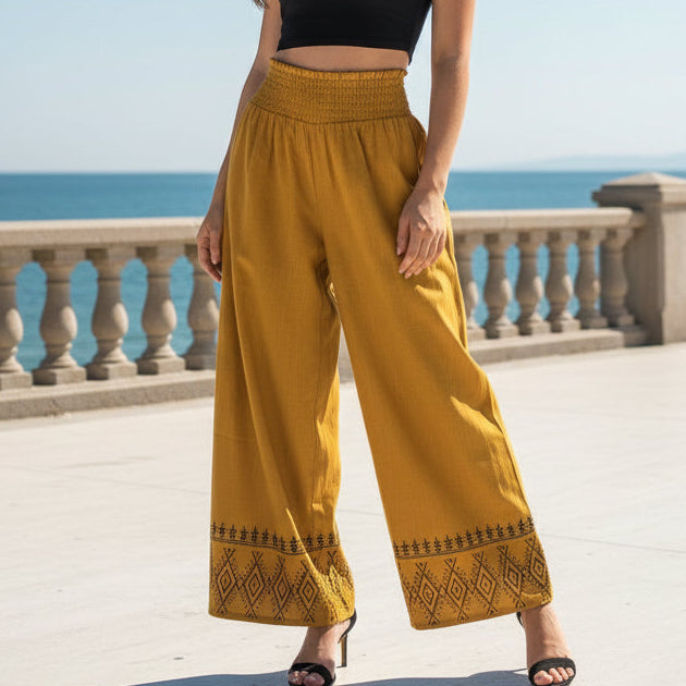 Pantalón Recto Mostaza