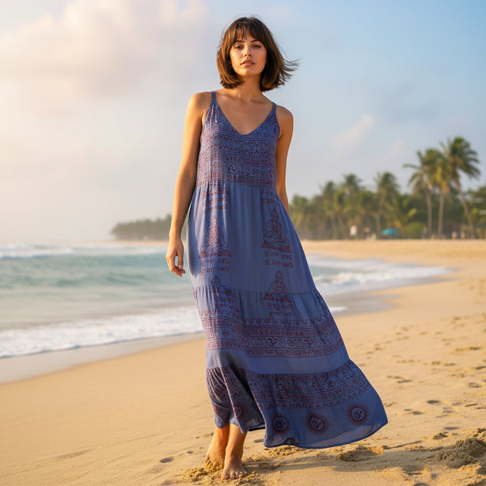 Vestido tirantes Denim