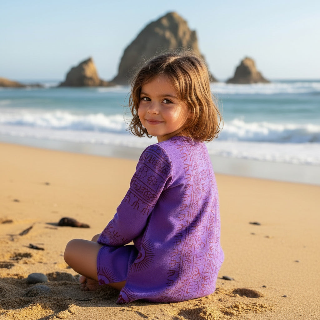 Kurta Morada de Niños. (Recomendamos pedir una talla más).