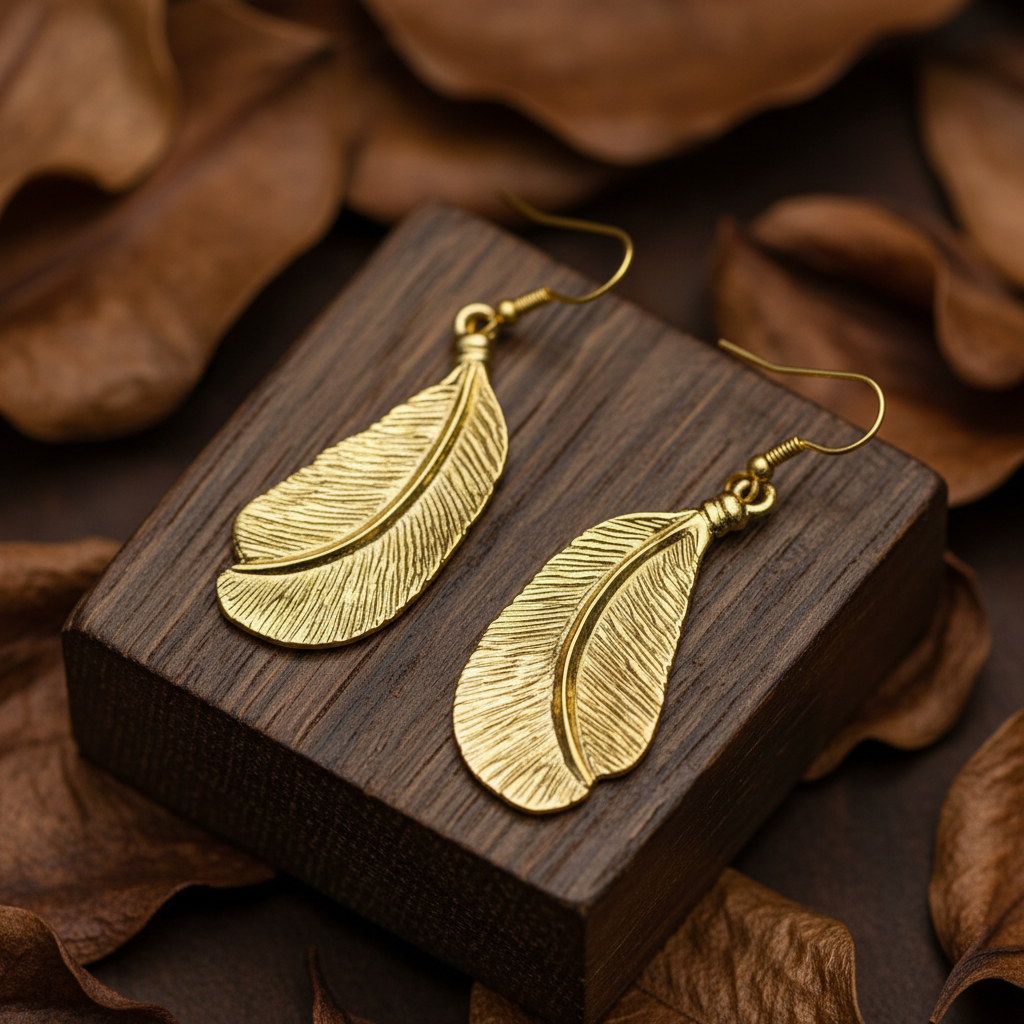 Pendientes Olmo Dorados