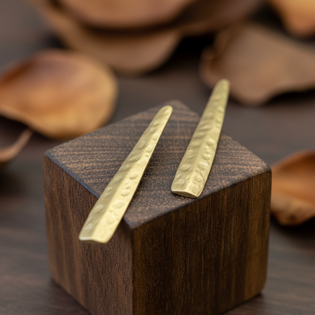 Pendientes Palo Dorados