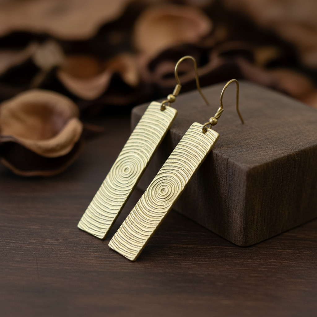 Pendientes Onda Dorados