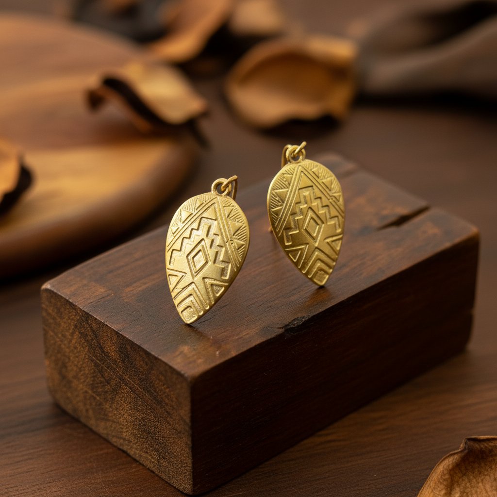 Pendientes Cuore Dorados