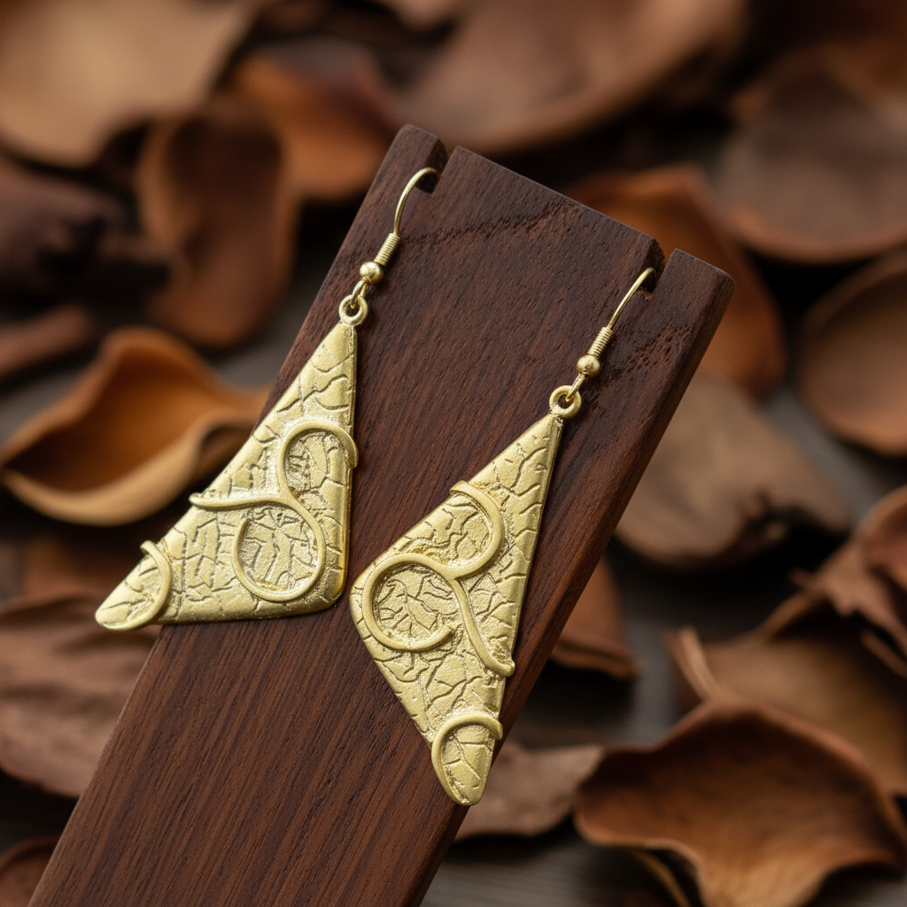 Pendientes Triángulo Dorados