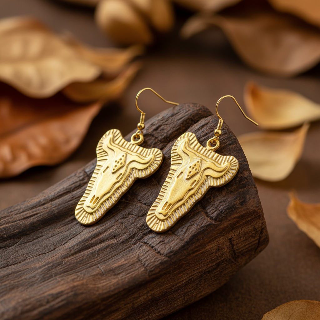 Pendientes Tauro Dorados
