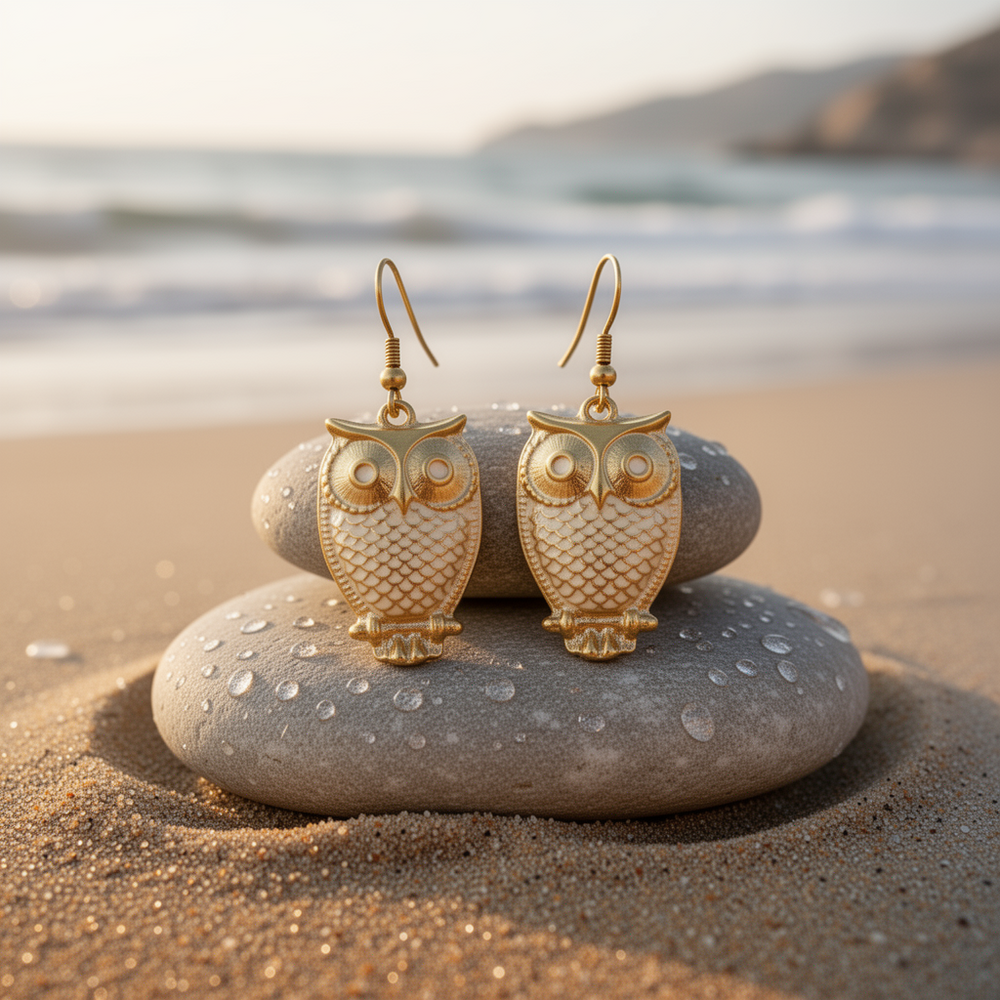 Pendientes Búho Dorados