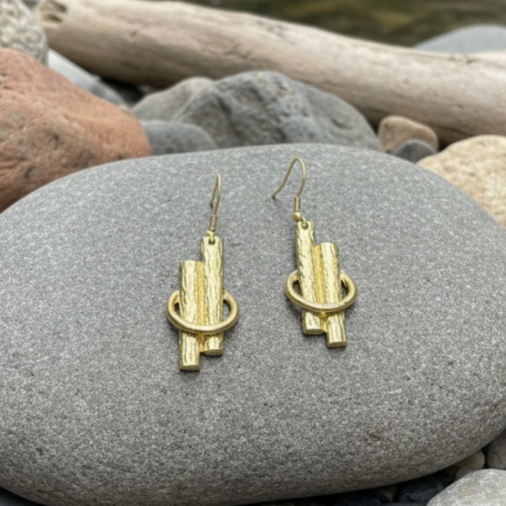Pendientes Escher Dorados