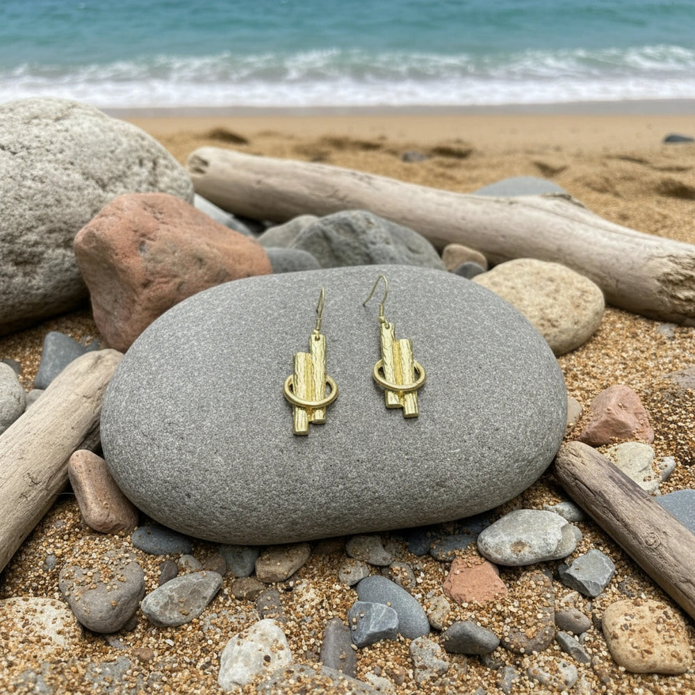 Pendientes Escher Dorados