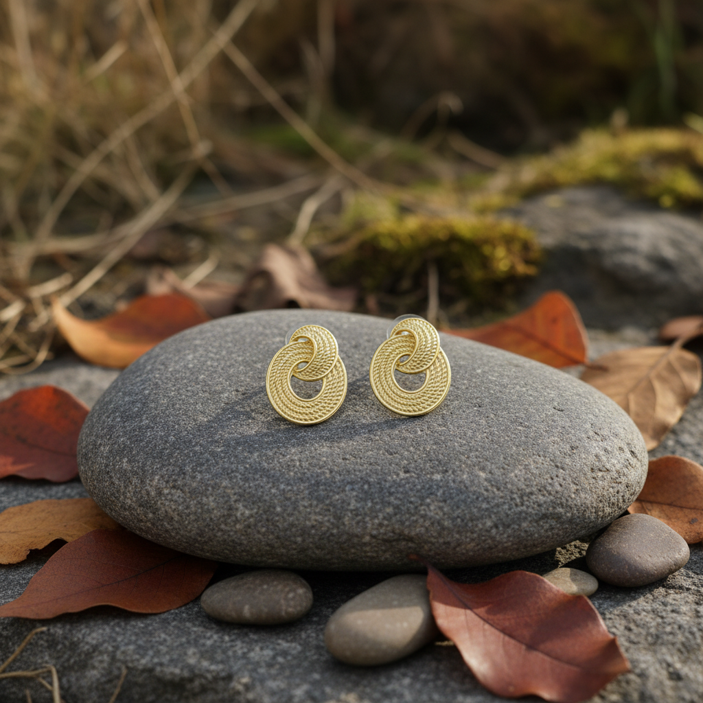 Pendientes Anilla Dorado