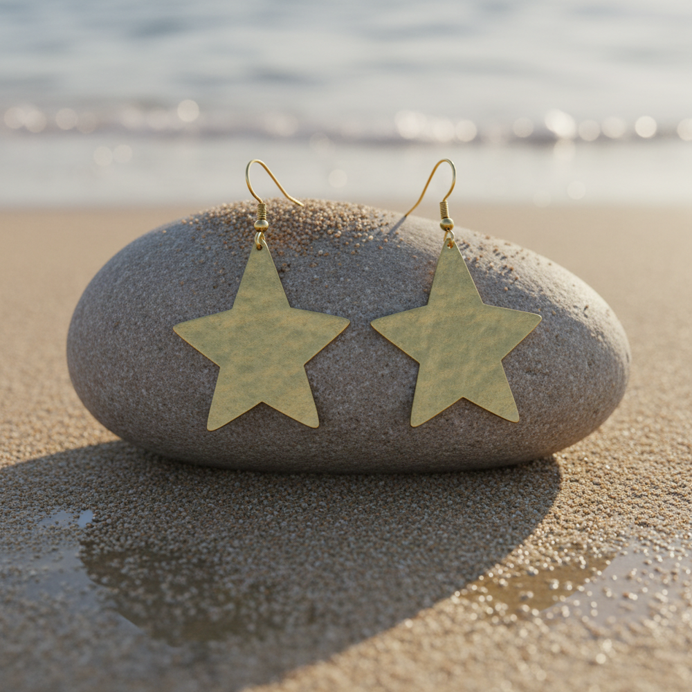 Pendientes Estrella Dorado