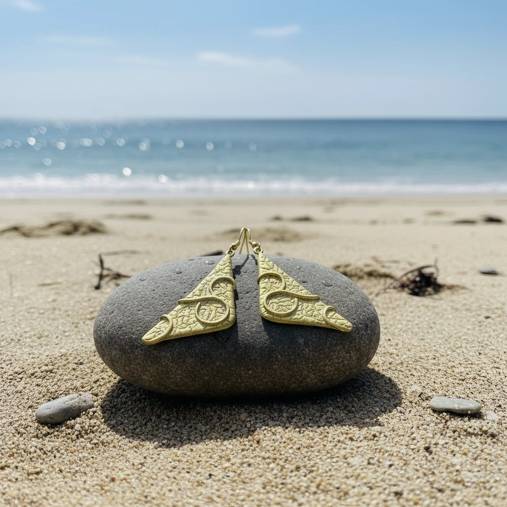 Pendientes Triángulo Dorados