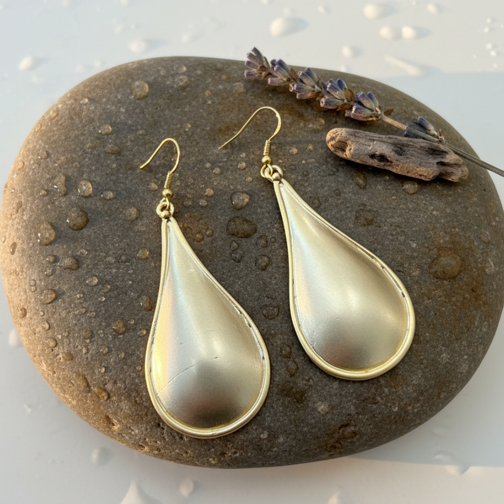 Pendientes Ovalados Dorados