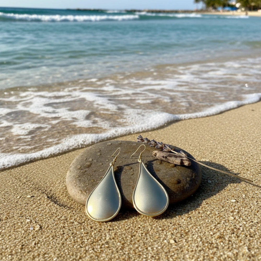 Pendientes Ovalados Dorados