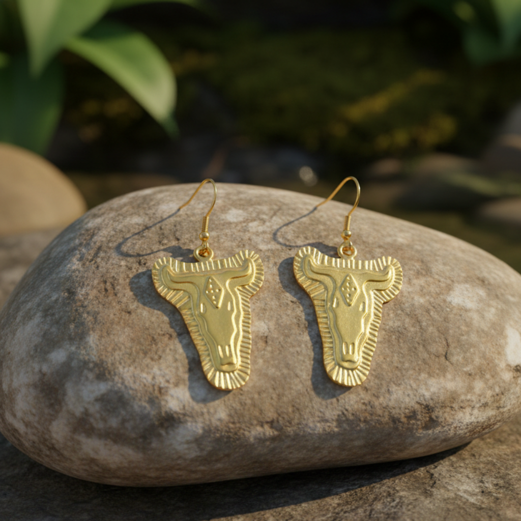 Pendientes Tauro Dorados