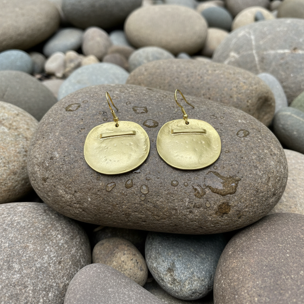 Pendientes Raya Dorado