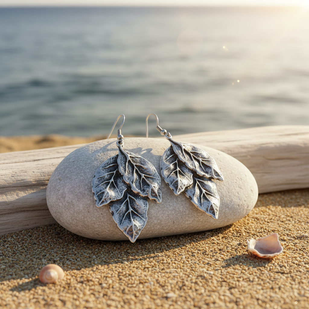 Pendientes Hojas