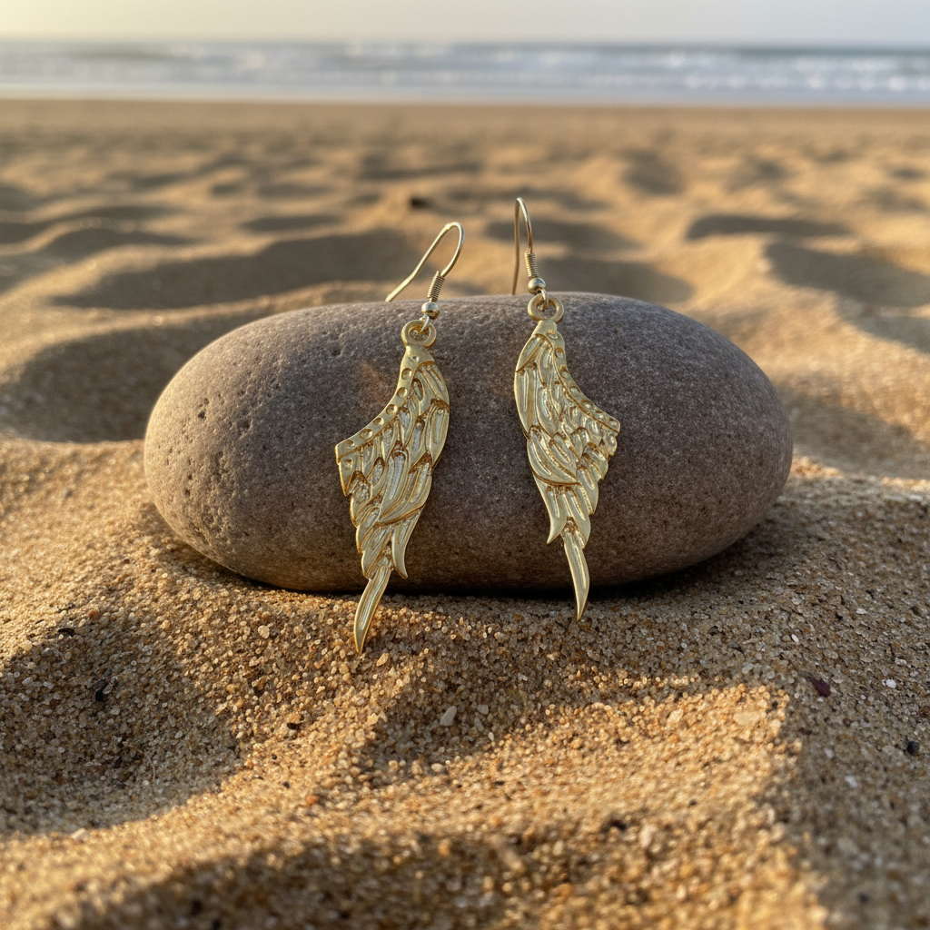 Pendientes Alas Dorados