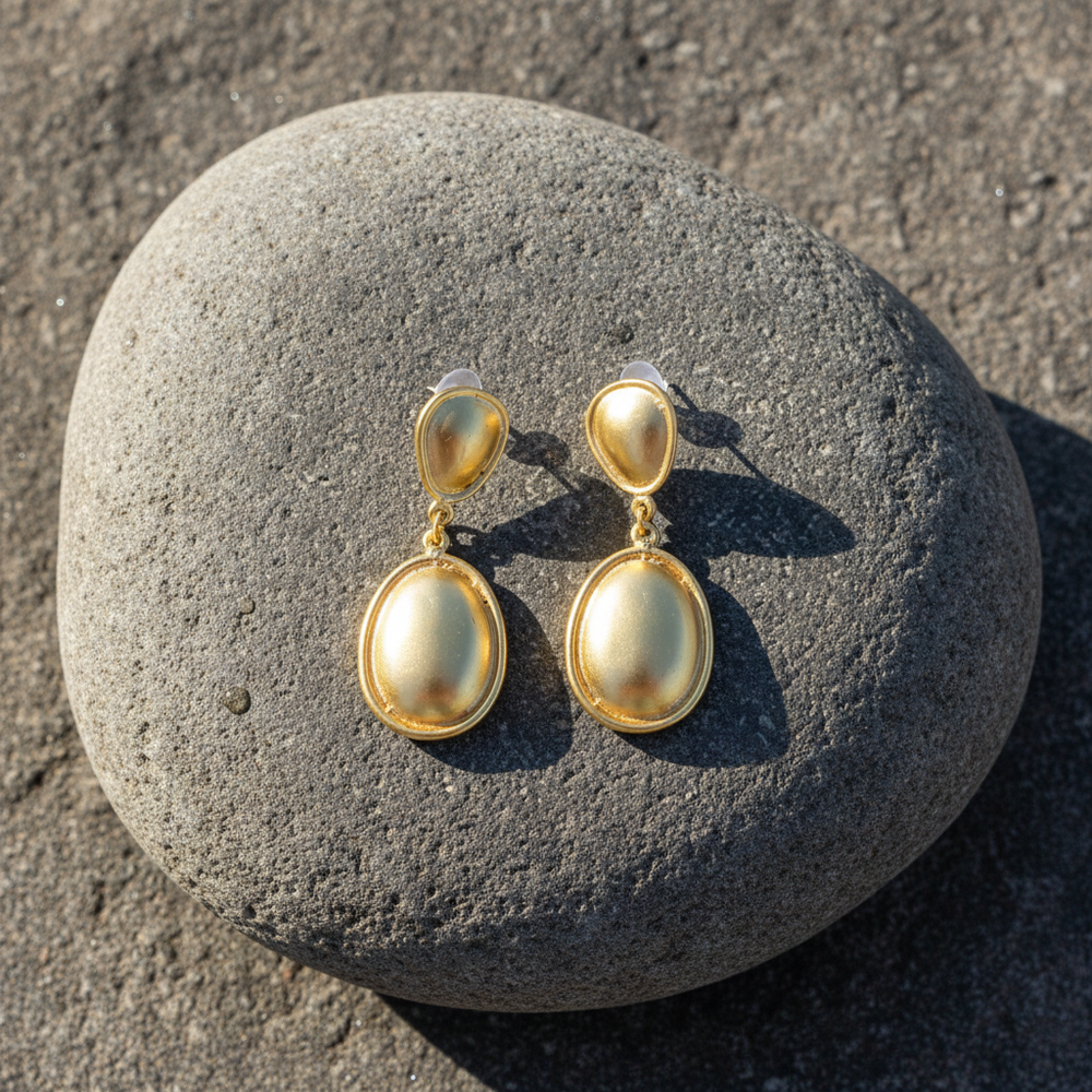 Pendientes Gota Dorados