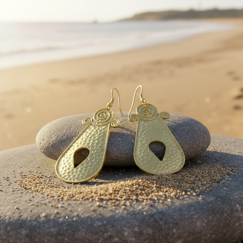 Pendientes Espiral Dorados