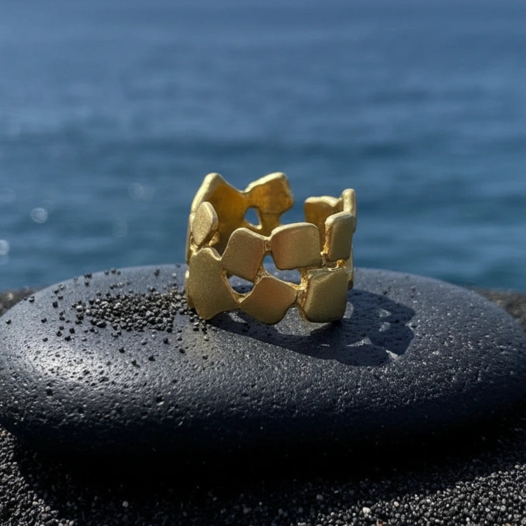 Anillo Corona Dorado