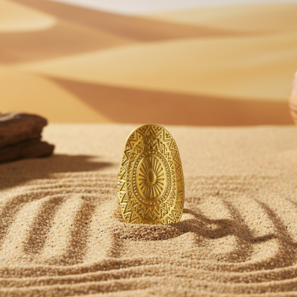 Anillo Mandala Dorado