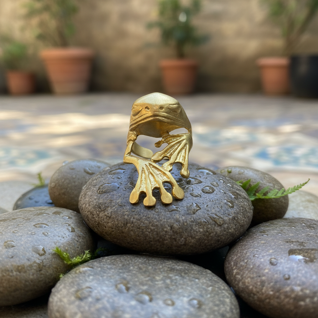 Anillo Rana Dorado