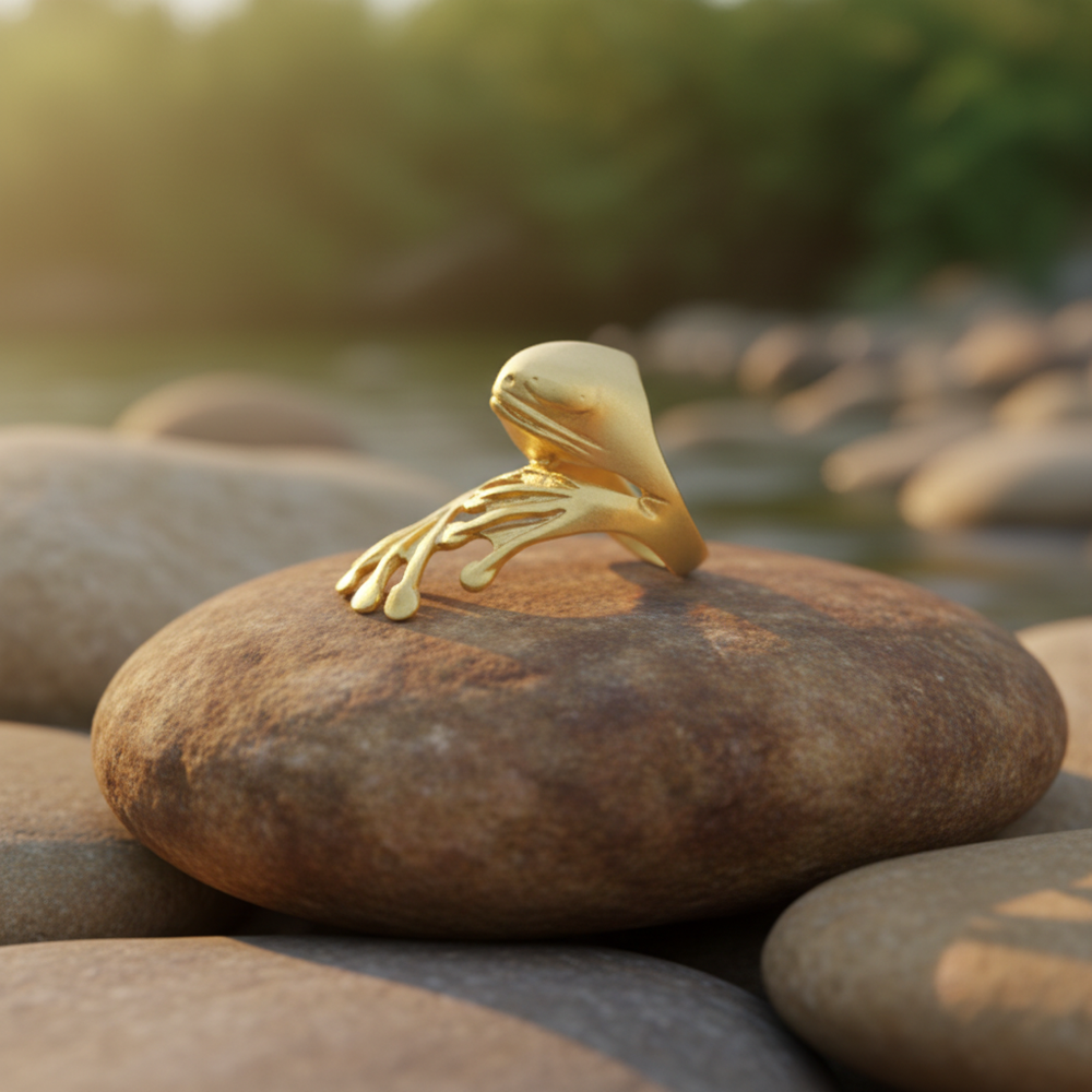 Anillo Rana Dorado