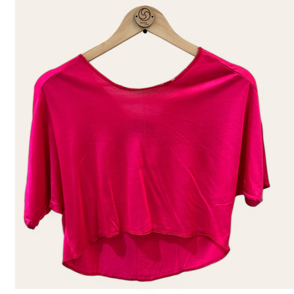 Top Corto Fucsia