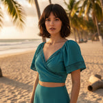 Bolero Corto Turquesa