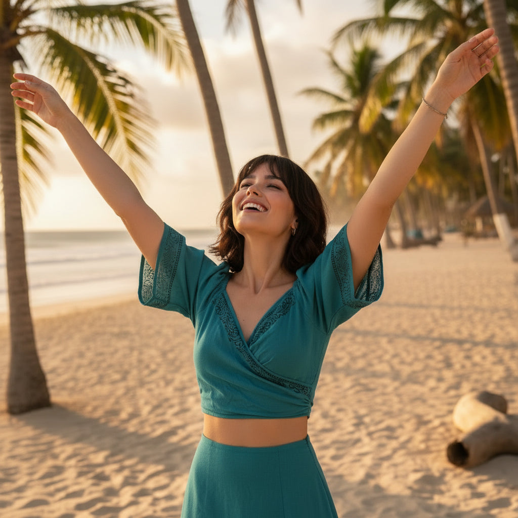 Bolero Corto Turquesa