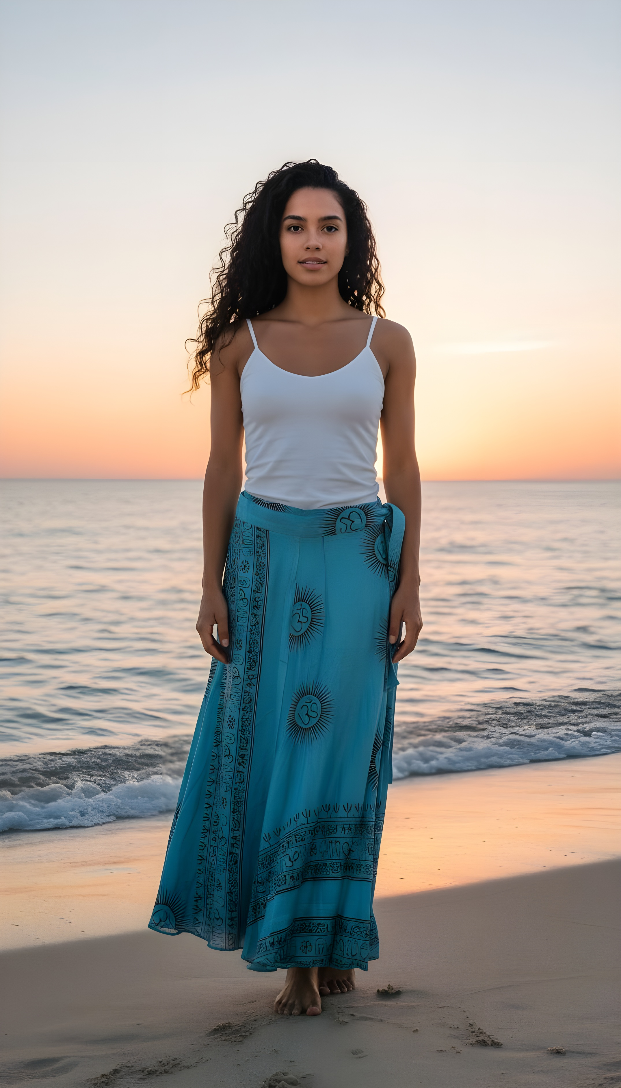 Falda Reversible Turquesa/Caribe