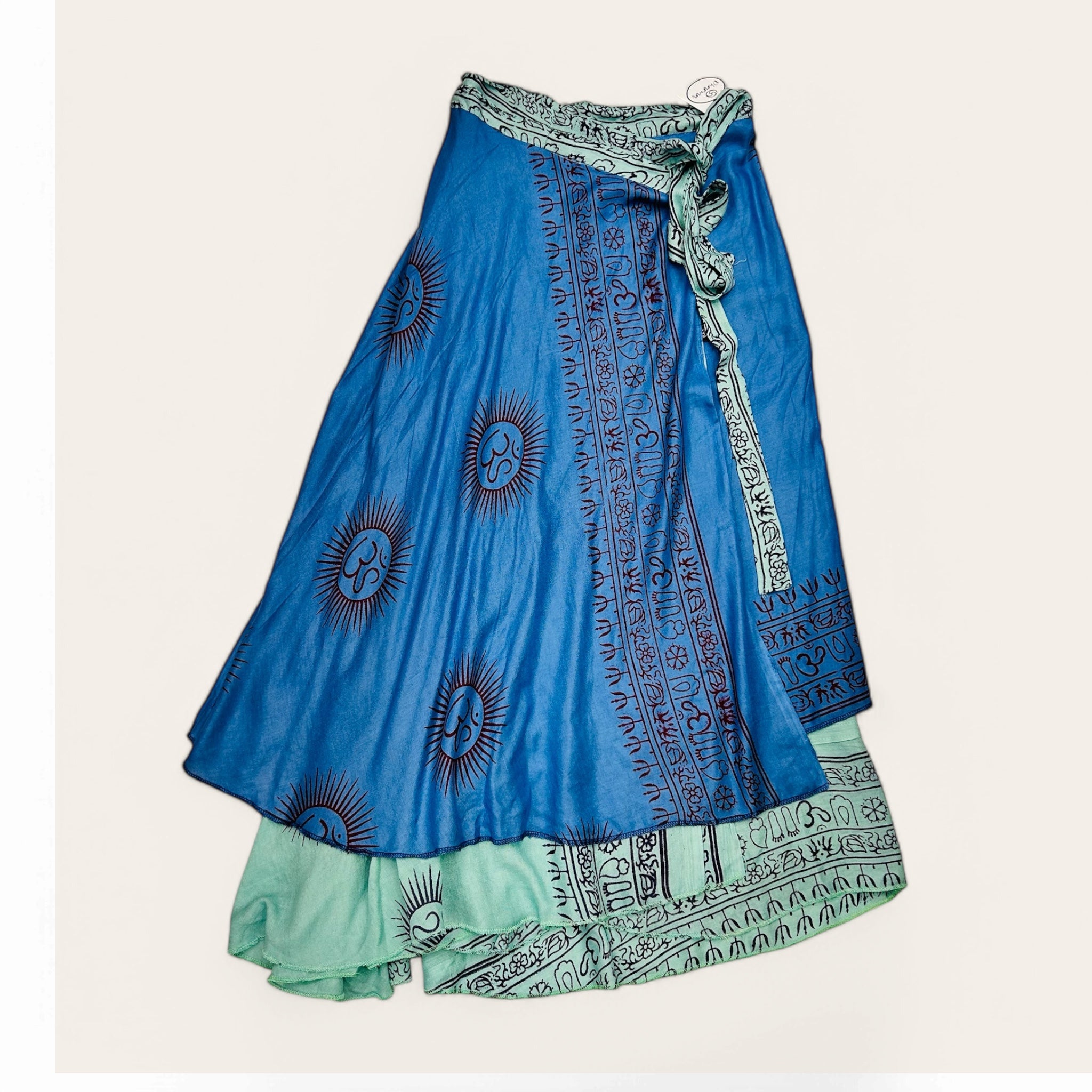 Falda Reversible Denim/Turquesa