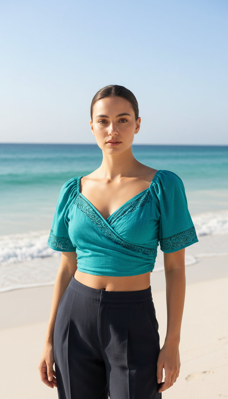 Bolero Corto Turquesa