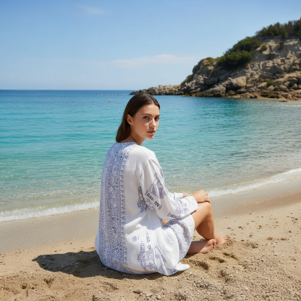Kurta Nueva Blanco/denim