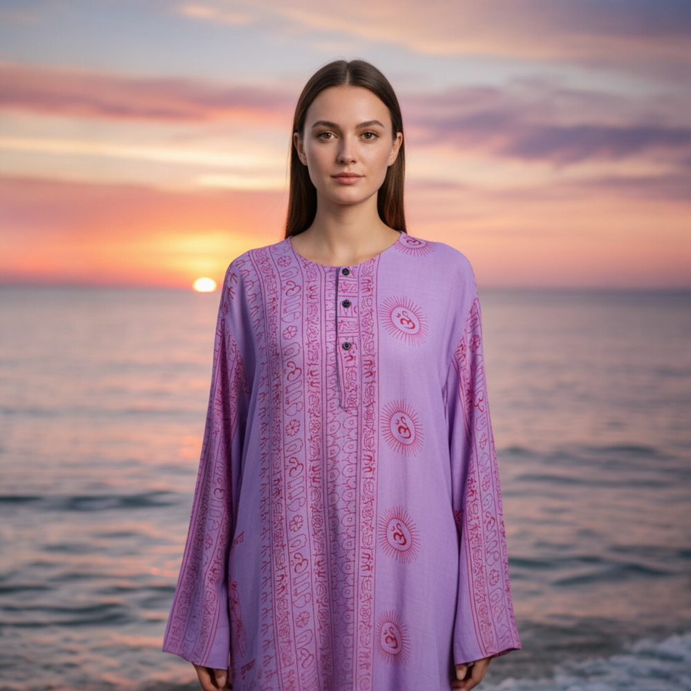 Kurta Nueva Lila/rojo