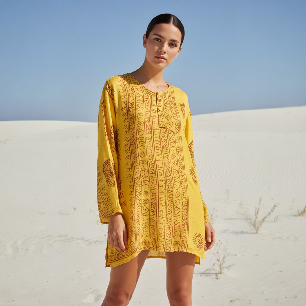 Kurta Clásica Amarilla