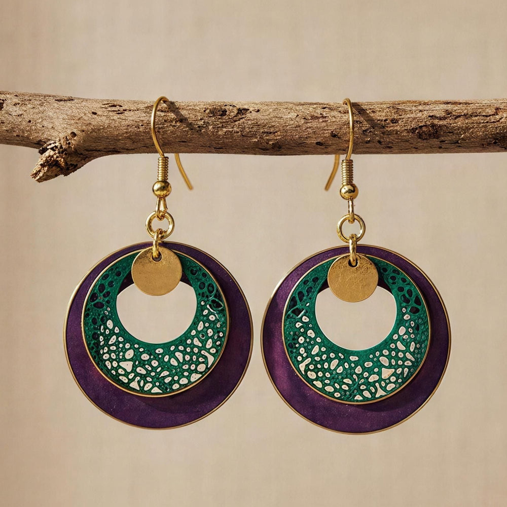 Pendientes Forest Morado