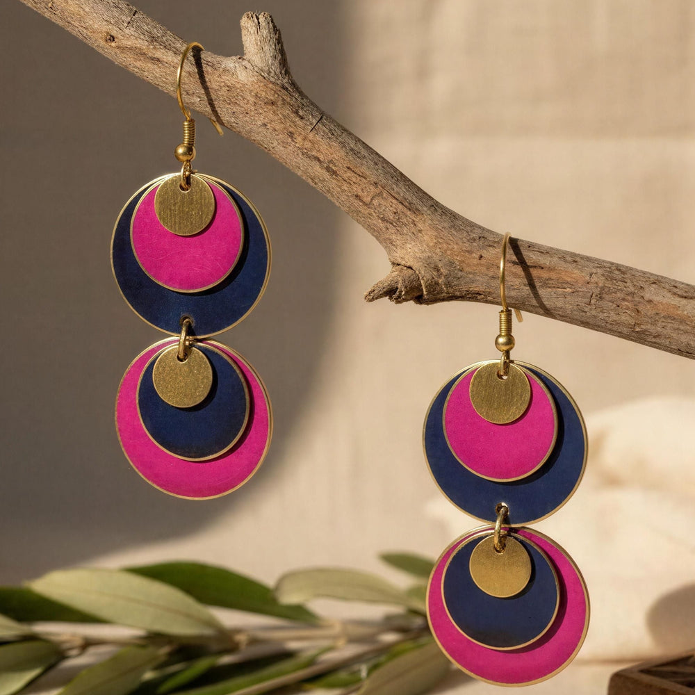 Pendientes Palmar Fucsia