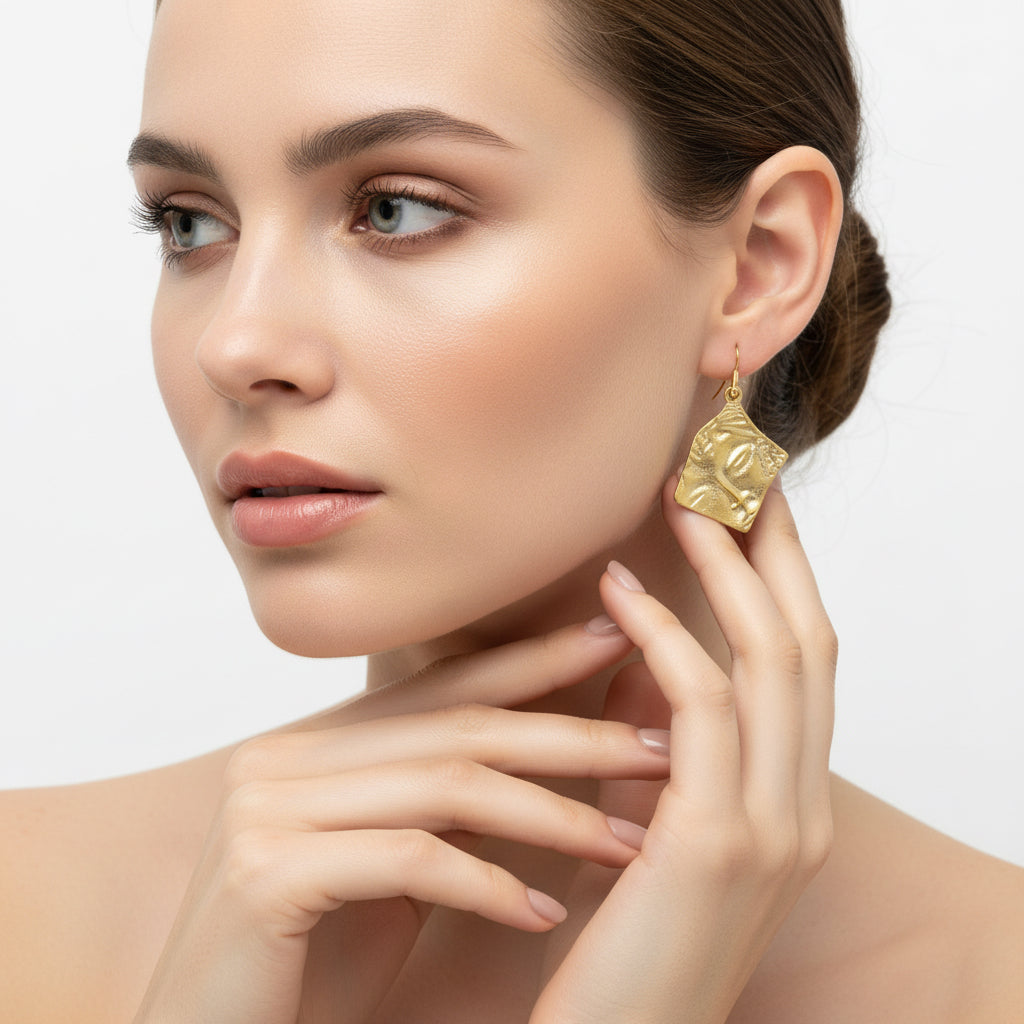 Pendientes Buda Dorados